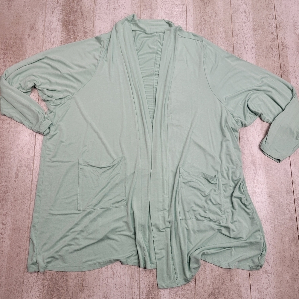 Torrid SUPER SOFT BOYFRIEND CARDIGAN OPEN FRONT 6X Green
